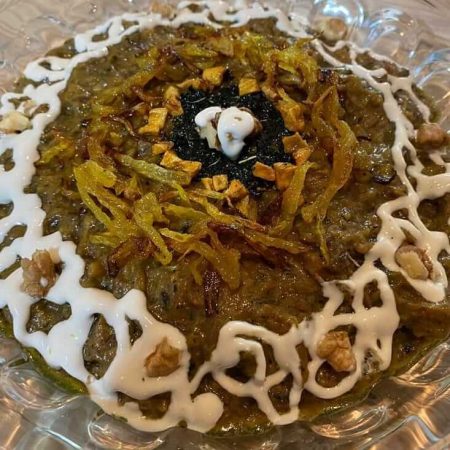 طرز تهیه حلیم بادمجان بدون گوشت با عدس مرحله به مرحله