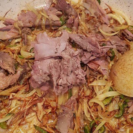 خوراک تن ماهی با برنج