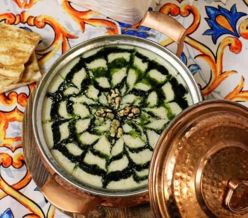 طرز تهیه آش بلغور گندم همدان با کشک بدون سبزی بدون گوشت