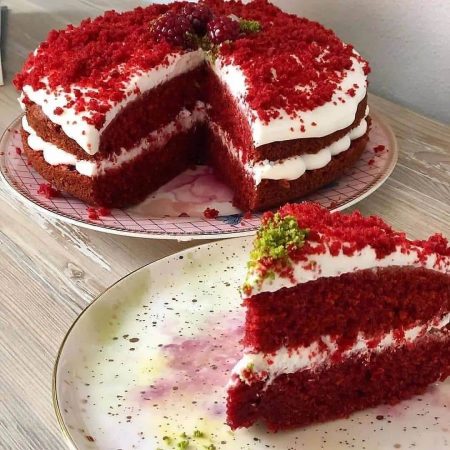 طرز تهیه کیک ردولوت با لبو کافی شاپی و مخملی