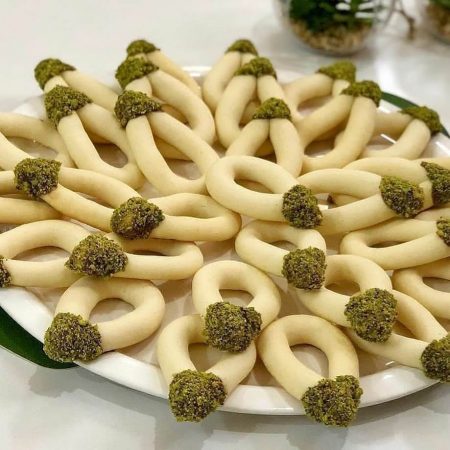 طرز تهیه شیرینی نعلی با پیمانه لیوان فرانسوی با روغن مایع بدون کره