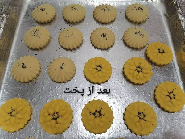 آموزش شیرینی برنجی با روغن مایع به صورت تصویری