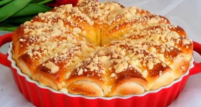 طرز تهیه نان روسی مغزدار نرم و خوشمزه