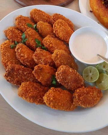 بال سوخاری در روغن به روش فست فودی