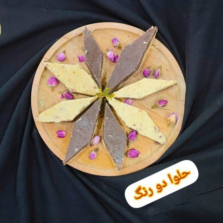 طرز تهیه حلوای دو رنگ مجلسی