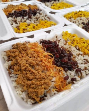 طرز تهیه عدس پلو نذری برای ۳۰ نفر