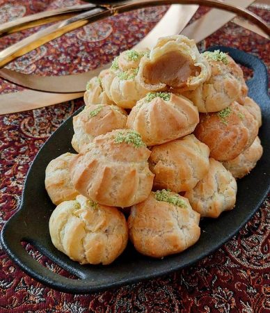 طرز تهیه حلوای نان خامه ای شیک و مجلسی