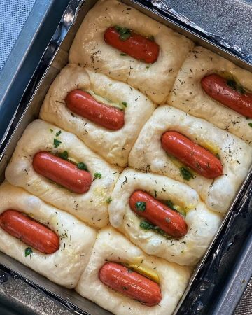 دستور پخت نان سوسیس و سیب زمینی
