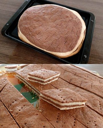 بیسکاتی شکلاتی برشی