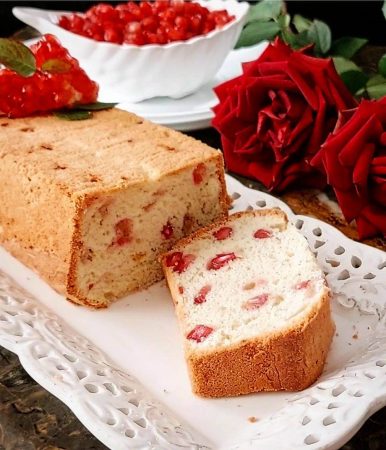 طرز تهیه کیک انار بدون ژله ساده برای شب یلدا