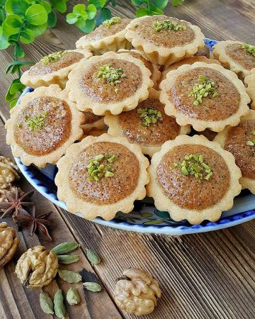 طرز تهیه تارت گردویی