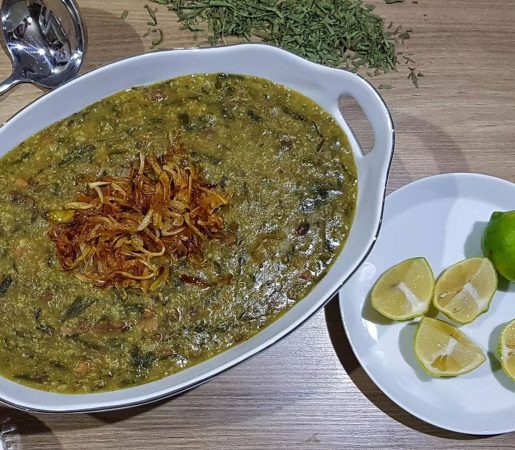 طرز تهیه آش سبزی شیرازی اصیل